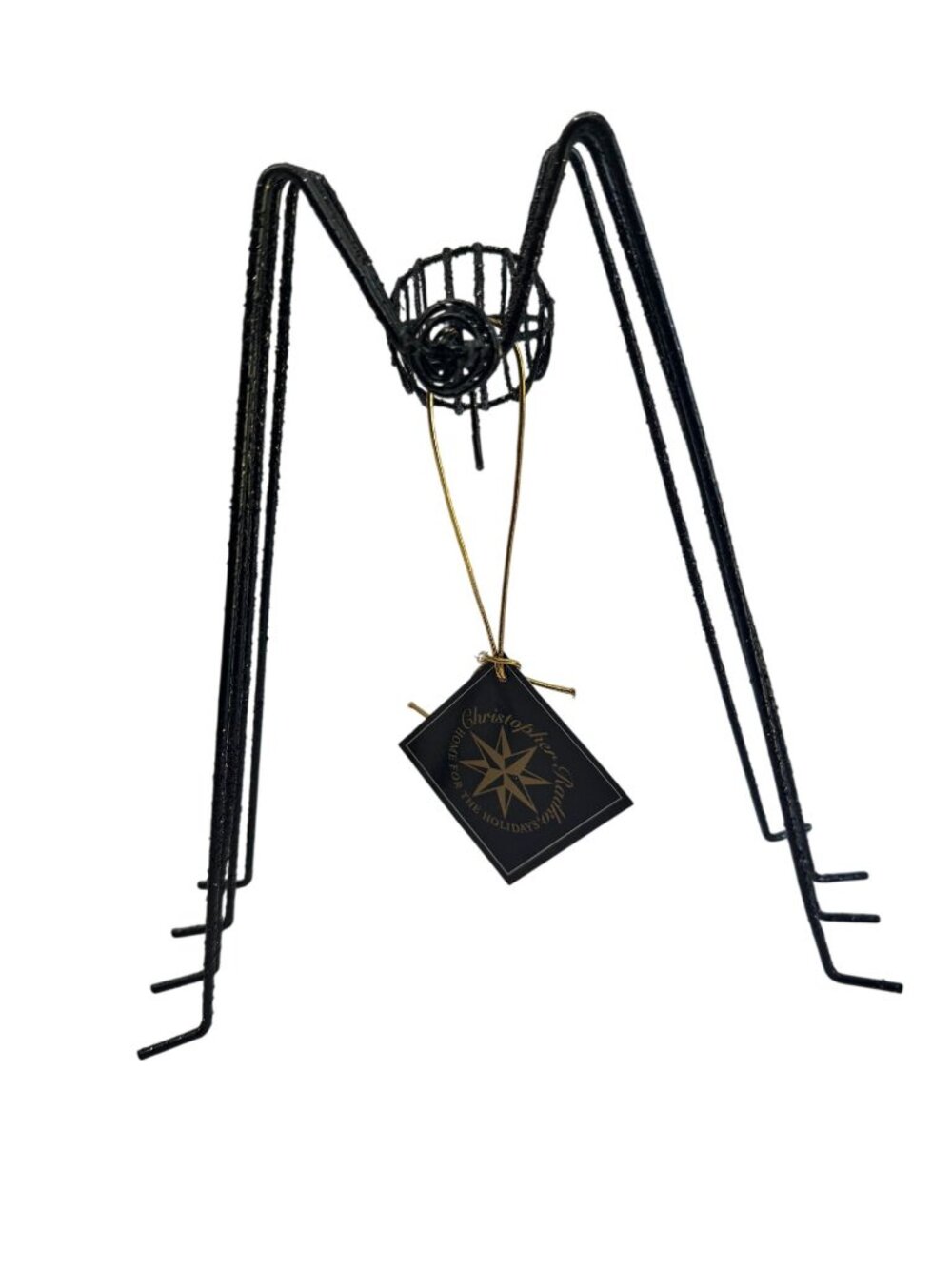 Retired Christopher Radko Spider Ornament Holder Stand 1999 Halloween 10"